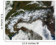 Satellite Image Alps Mountain Wall Decal