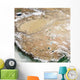 Satellite Tibetan Plateau Wall Decal