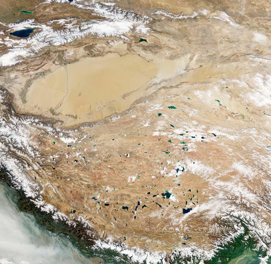 Satellite Tibetan Plateau Wall Decal