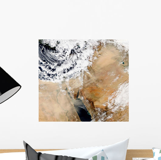 Satellite Eastern Mediterranean Wall Decal