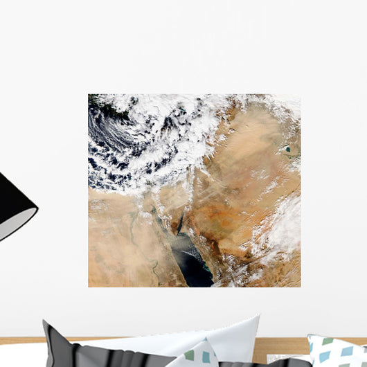 Satellite Eastern Mediterranean Wall Decal