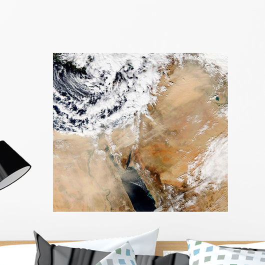 Satellite Eastern Mediterranean Wall Decal
