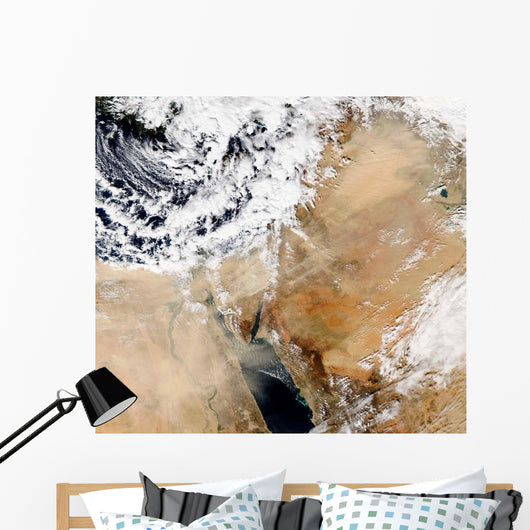 Satellite Eastern Mediterranean Wall Decal