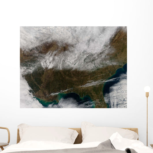 Snow Cover Stretching from Wall Decal Design 1