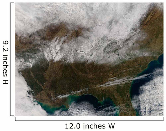 Snow Cover Stretching from Wall Decal Design 1