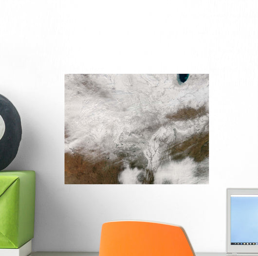 Satellite Severe Winter Storm Wall Decal