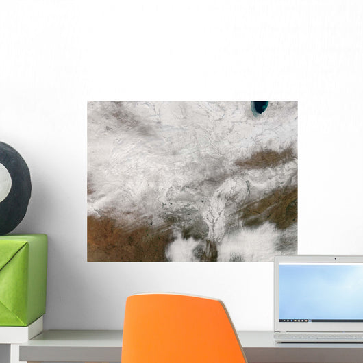 Satellite Severe Winter Storm Wall Decal