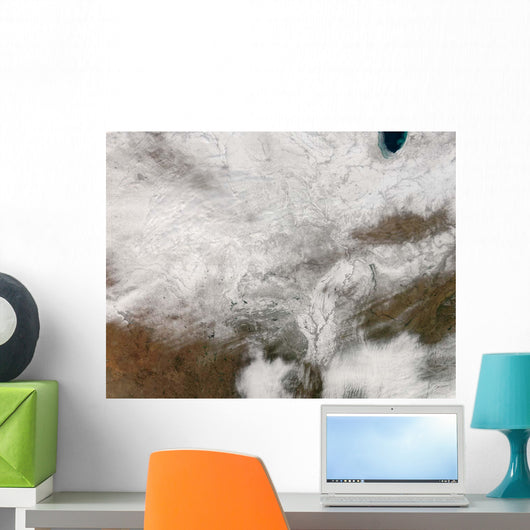 Satellite Severe Winter Storm Wall Decal