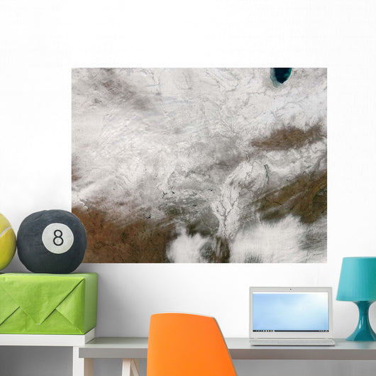Satellite Severe Winter Storm Wall Decal