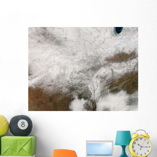 Satellite Severe Winter Storm Wall Decal