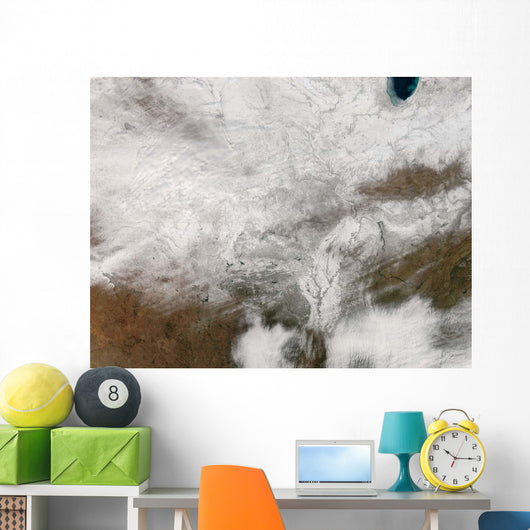 Satellite Severe Winter Storm Wall Decal