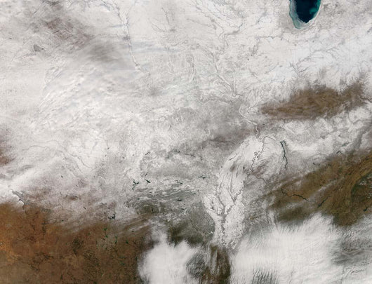 Satellite Severe Winter Storm Wall Decal