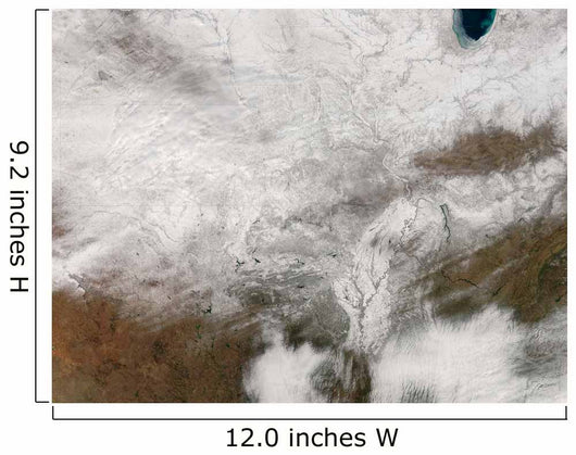 Satellite Severe Winter Storm Wall Decal