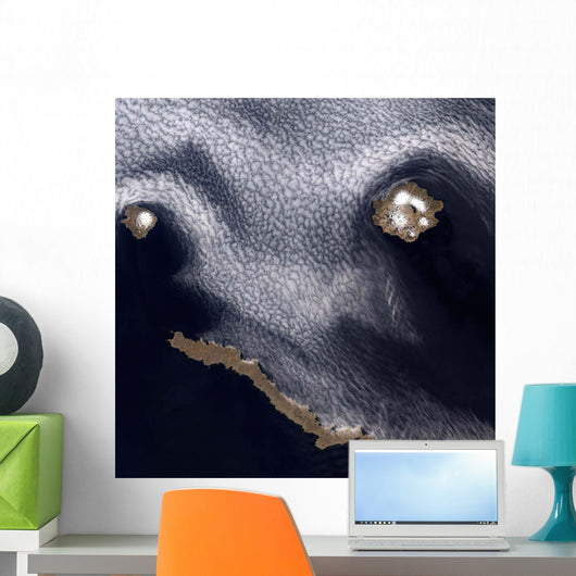 Satellite Image Semisopochnoi Island Wall Decal