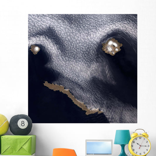 Satellite Image Semisopochnoi Island Wall Decal