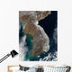 Satellite Snowfall along South Wall Decal