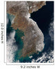 Satellite Snowfall along South Wall Decal