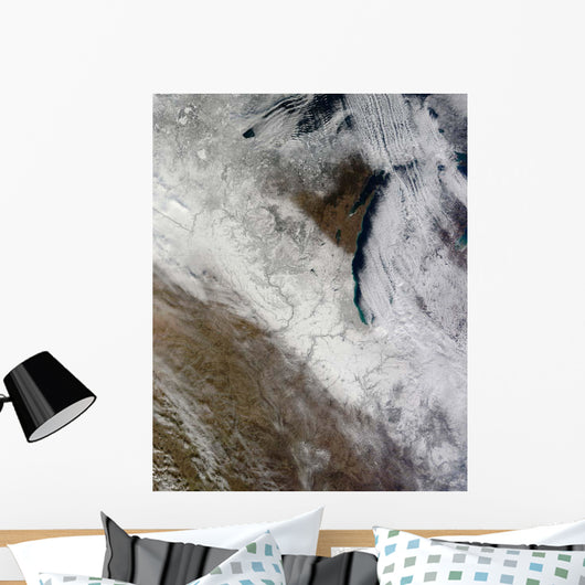Satellite Snow and Cold Wall Decal