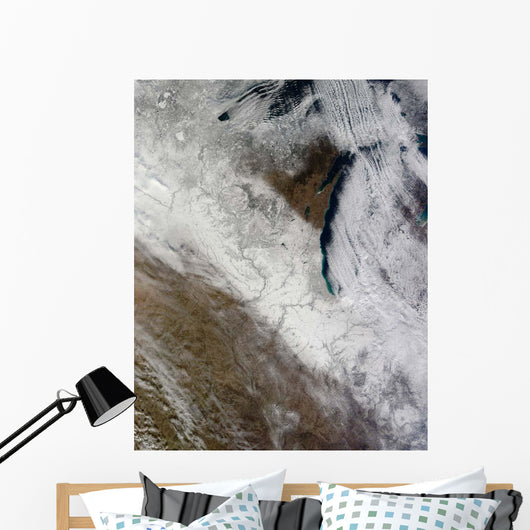 Satellite Snow and Cold Wall Decal