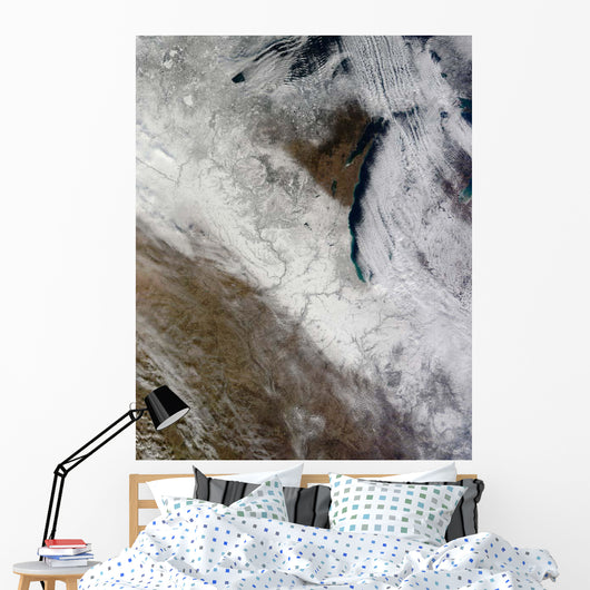 Satellite Snow and Cold Wall Decal