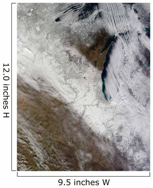 Satellite Snow and Cold Wall Decal