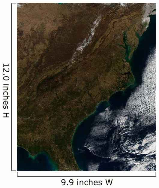Satellite Southeastern United States Wall Decal Design 1