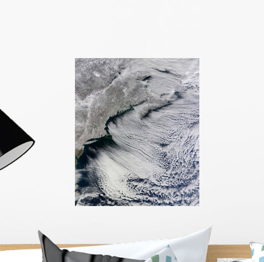 Satellite Clouds across Skies Wall Decal