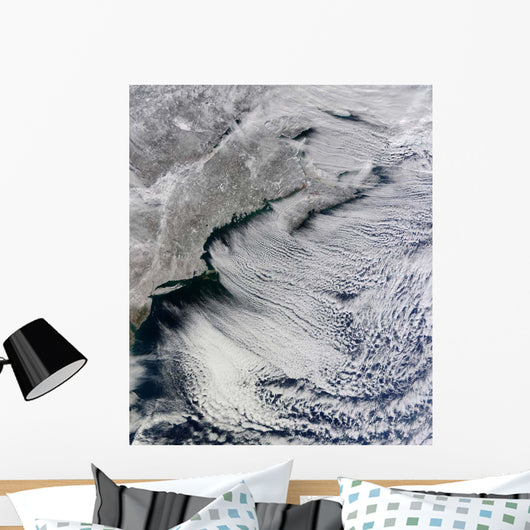 Satellite Clouds across Skies Wall Decal