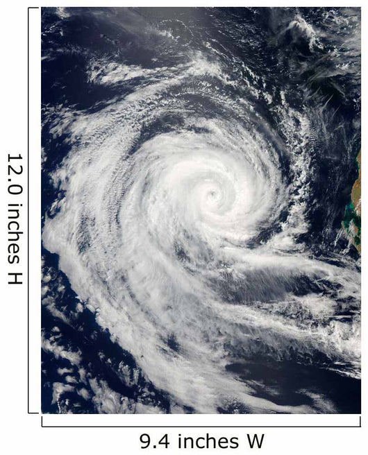 Tropical Cyclone Dianne Wall Decal Design 1