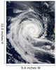 Tropical Cyclone Dianne Wall Decal Design 1