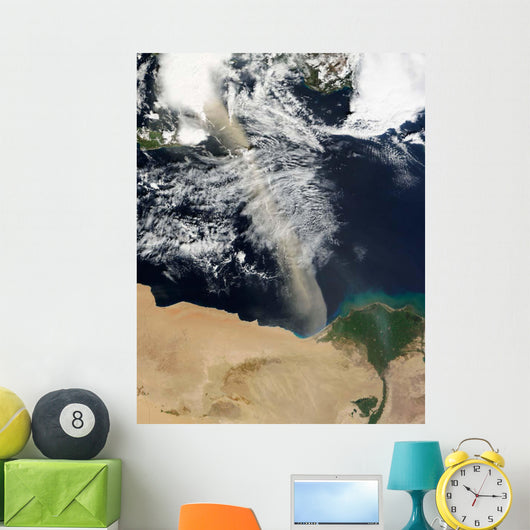 Dust Plume Stretches across Wall Decal