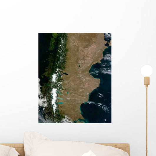 Satellite Patagonia Region South Wall Decal