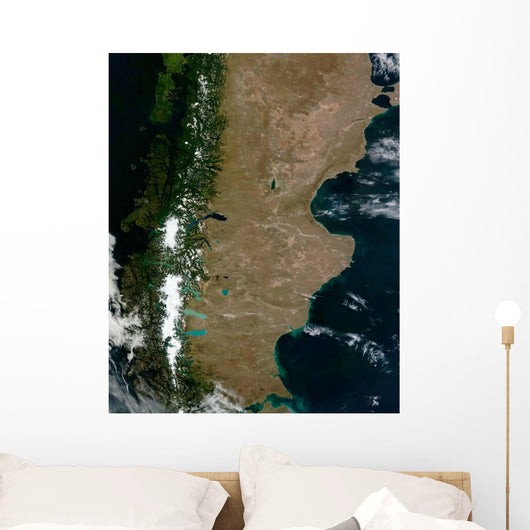 Satellite Patagonia Region South Wall Decal