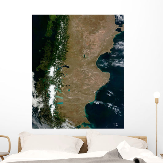 Satellite Patagonia Region South Wall Decal