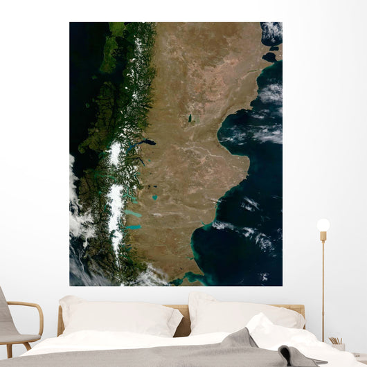 Satellite Patagonia Region South Wall Decal