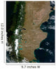 Satellite Patagonia Region South Wall Decal