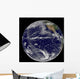 Satellite Image Earth Centered Wall Decal Design 2