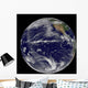 Satellite Image Earth Centered Wall Decal Design 2