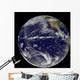 Satellite Image Earth Centered Wall Decal Design 2