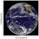 Satellite Image Earth Centered Wall Decal Design 2