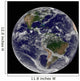 Full Earth Showing North Wall Decal Design 7