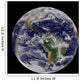Full Earth Showing North Wall Decal Design 4