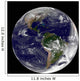 Full Earth Showing North Wall Decal Design 3