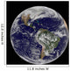 Full Earth Showing North Wall Decal Design 2