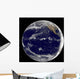 Satellite Image Earth Centered Wall Decal Design 1
