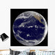 Satellite Image Earth Centered Wall Decal Design 1