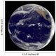 Satellite Image Earth Centered Wall Decal Design 1