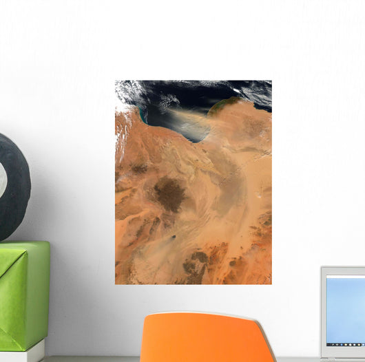 Satellite Dust Storm over Wall Decal Design 5