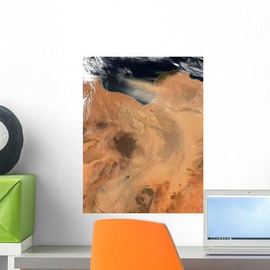 Satellite Dust Storm over Wall Decal Design 5