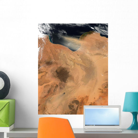 Satellite Dust Storm over Wall Decal Design 5